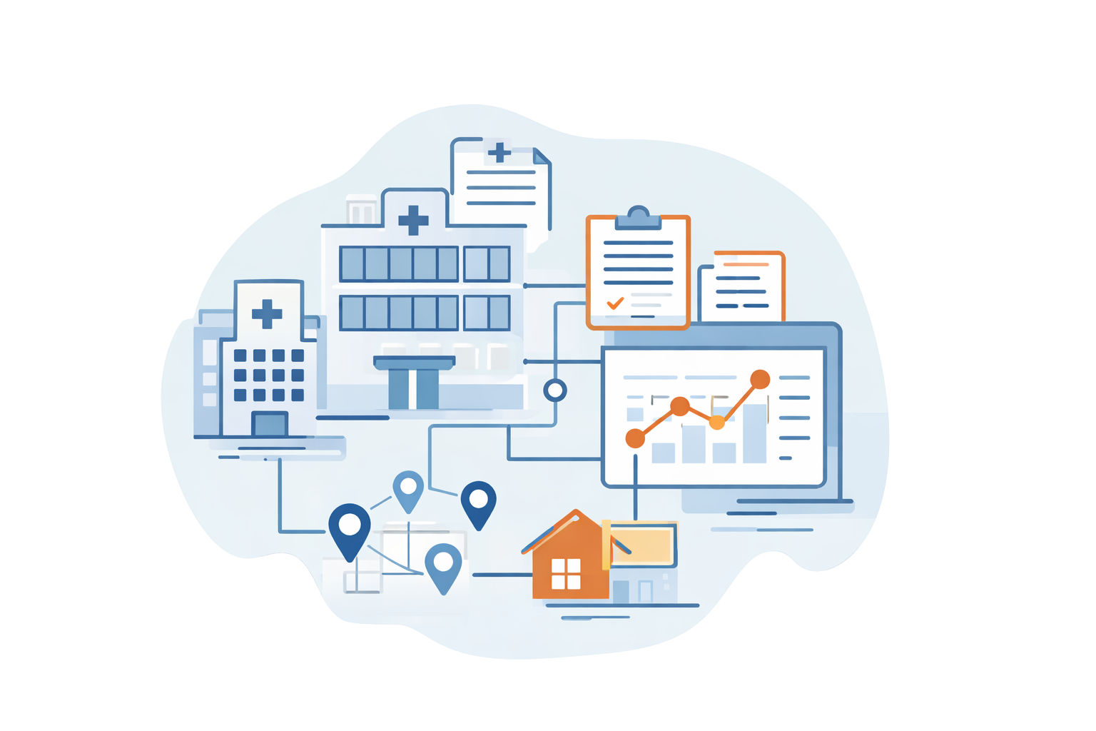 Illustration showing the Accountability Record connecting individual cases to larger system failures